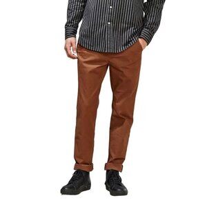 Urban Outfitters Brown Cotton‎ Blend Skinny Fit Chino Pants Size 32